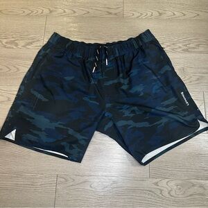 Legends Blue and Black Camo Shorts